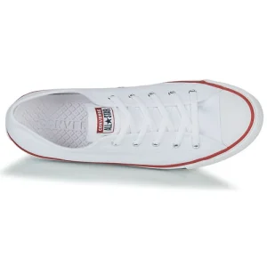 marques de renommée Converse CHUCK TAYLOR ALL STAR DAINTY CANVAS OX Couleur Blanc 18