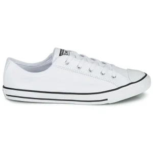 magasin Converse CHUCK TAYLOR ALL STAR DAINTY LEATHER OX Couleur Blanc 10