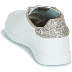 Paris Victoria TENIS PIEL GLITTER Couleur Blanc / Rose 16