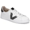 De Qualité Victoria TENIS PIEL GLITTER Couleur Blanc / Noir 22