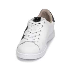 De Qualité Victoria TENIS PIEL GLITTER Couleur Blanc / Noir 12