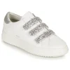 Geox D PONTOISE C Couleur Blanc / Argenté marque pas cher 20