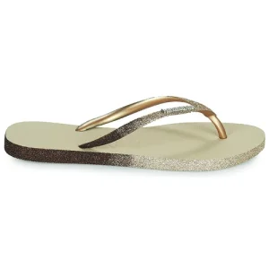 grand choix Havaianas SLIM SPARKLE II Couleur Beige 10