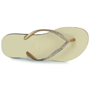 grand choix Havaianas SLIM SPARKLE II Couleur Beige 18