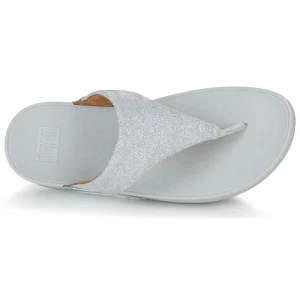 vente pas cher en ligne FitFlop LULU SHIMMER TOE POST Couleur Argenté 18