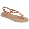 excellente qualité Havaianas LUNA PREMIUM II Couleur Rose Gold 22