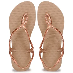 excellente qualité Havaianas LUNA PREMIUM II Couleur Rose Gold 18