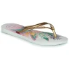 Havaianas SLIM TROPICAL Couleur Blanc / Doré mode 20