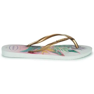 Havaianas SLIM TROPICAL Couleur Blanc / Doré mode 10