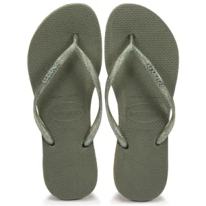 Havaianas LOGO METALLIC Couleur Kaki france 18