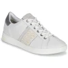 mode Geox D JAYSEN C Couleur Blanc / Argenté 22