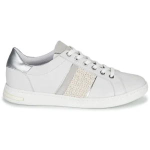 mode Geox D JAYSEN C Couleur Blanc / Argenté 10
