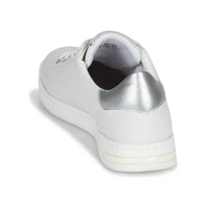 mode Geox D JAYSEN C Couleur Blanc / Argenté 16