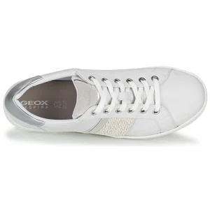 mode Geox D JAYSEN C Couleur Blanc / Argenté 18