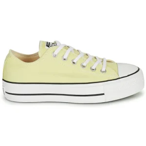 Satisfait ou Remboursé Converse CHUCK TAYLOR ALL STAR LIFT CANVAS SEASONAL COLOR OX Couleur Jaune 10