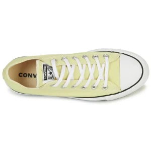 Satisfait ou Remboursé Converse CHUCK TAYLOR ALL STAR LIFT CANVAS SEASONAL COLOR OX Couleur Jaune 18