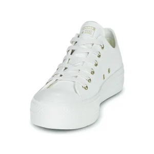 Converse CHUCK TAYLOR ALL STAR LIFT MONO WHITE OX Couleur Blanc mode pas cher 12