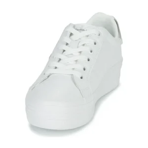 belle Calvin Klein Jeans VULC FLATFORM LACEUP LOW Couleur Blanc / Argent 12