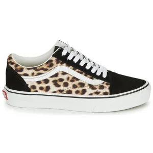 magasin pour Vans OLD SKOOL LEOPARD Couleur Noir / Blanc / Marron 10