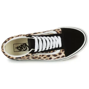 magasin pour Vans OLD SKOOL LEOPARD Couleur Noir / Blanc / Marron 18