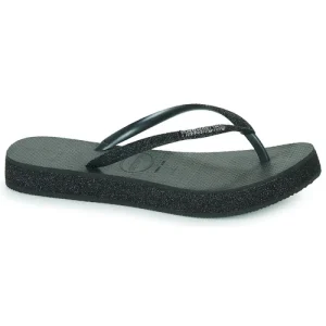 vente en ligne Havaianas SLIM FLATFORM SPARKLE Couleur Noir 10