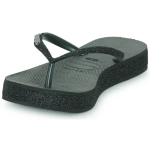 vente en ligne Havaianas SLIM FLATFORM SPARKLE Couleur Noir 12
