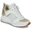 MICHAEL Michael Kors GEORGIE TRAINER Couleur Blanc / Doré Prix très abordable 20