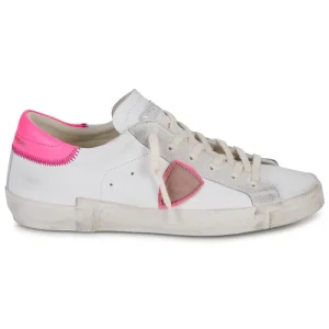 Philippe Model PRSX LOW WOMAN Couleur Blanc / Rose De super promotions disponibles 10