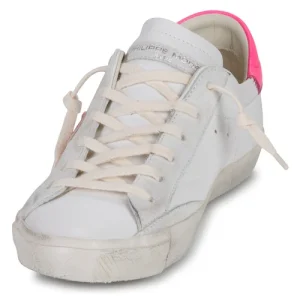 Philippe Model PRSX LOW WOMAN Couleur Blanc / Rose De super promotions disponibles 12