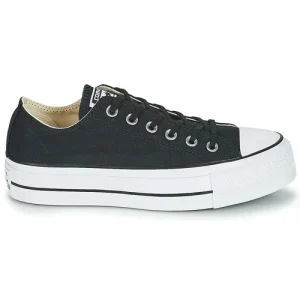 soldes en ligne Converse CHUCK TAYLOR ALL STAR LIFT CANVAS OX Couleur Noir 10