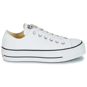 Converse CHUCK TAYLOR ALL STAR LIFT CANVAS OX Couleur Blanc soldes magasin 10
