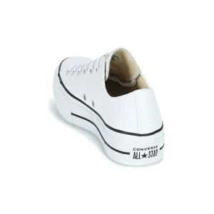 officiel Converse CHUCK TAYLOR ALL STAR LIFT CLEAN LEATHER OX Couleur Blanc 16